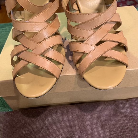 Cole Haan | Shayna Tan Strappy Sandal Heels 11 B - Picture 4 of 6